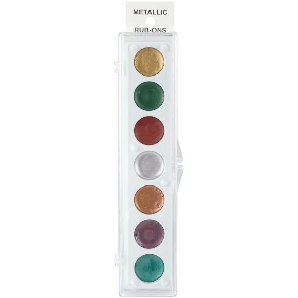 Craf-T Metallic Rub-On Paint Palette - 7 Colors - Kit #1
