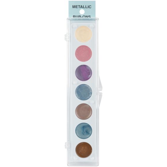 Craf-T Metallic Rub-On Paint Palette - 7 Colors