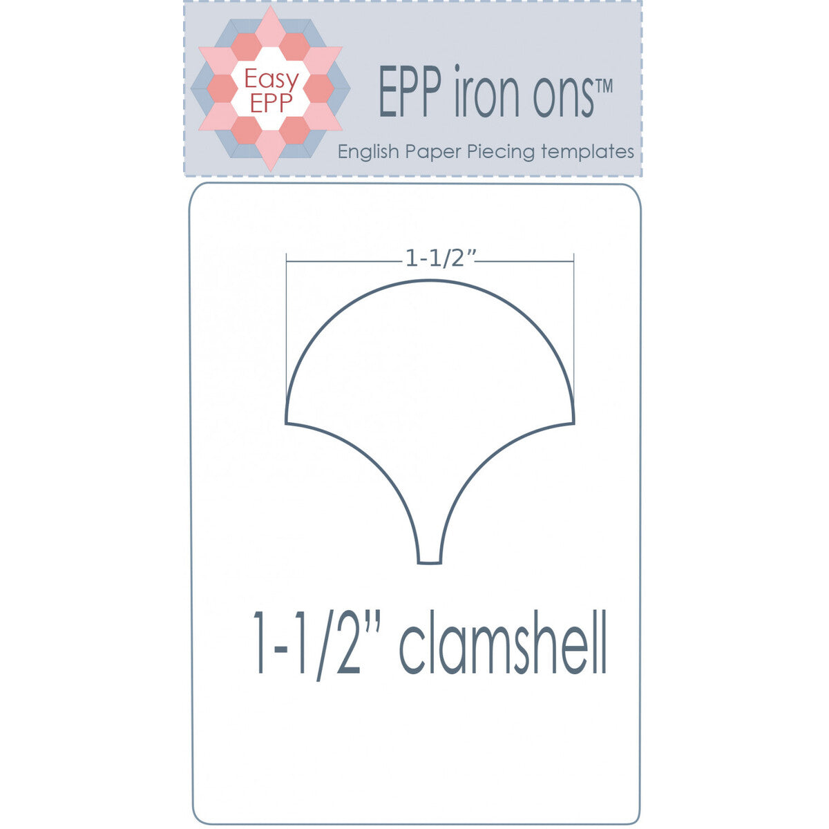 EPP Iron Ons-1.5” Clamshell