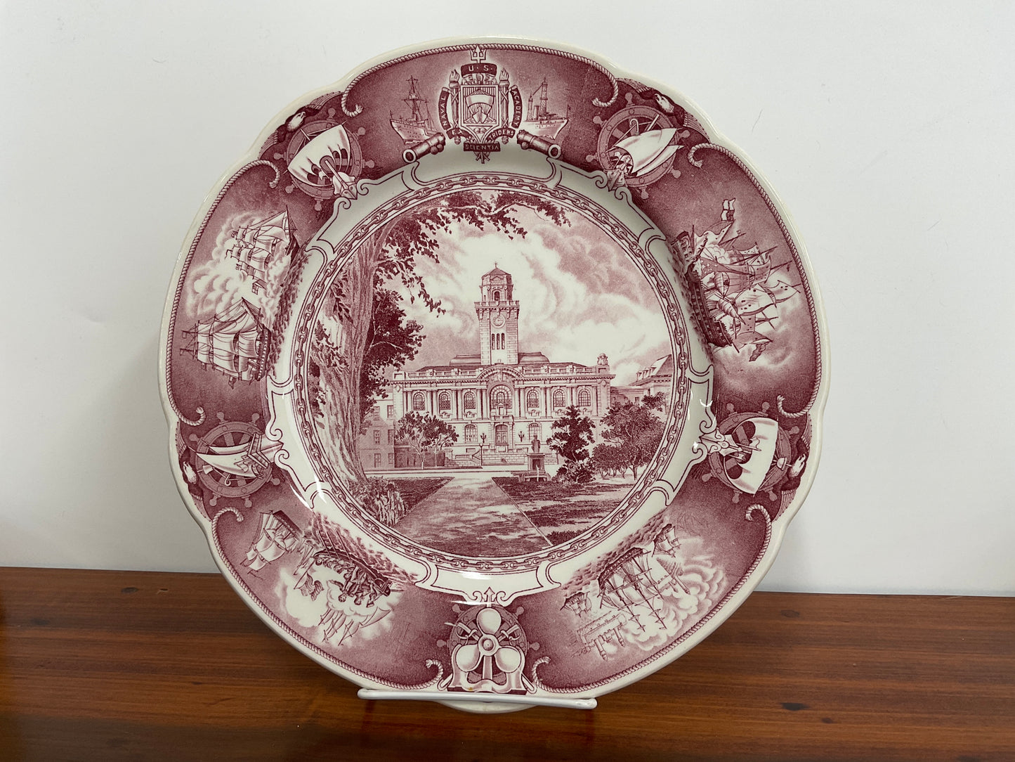 Wedgewood U.S. Naval Academy Plate-Mulberry