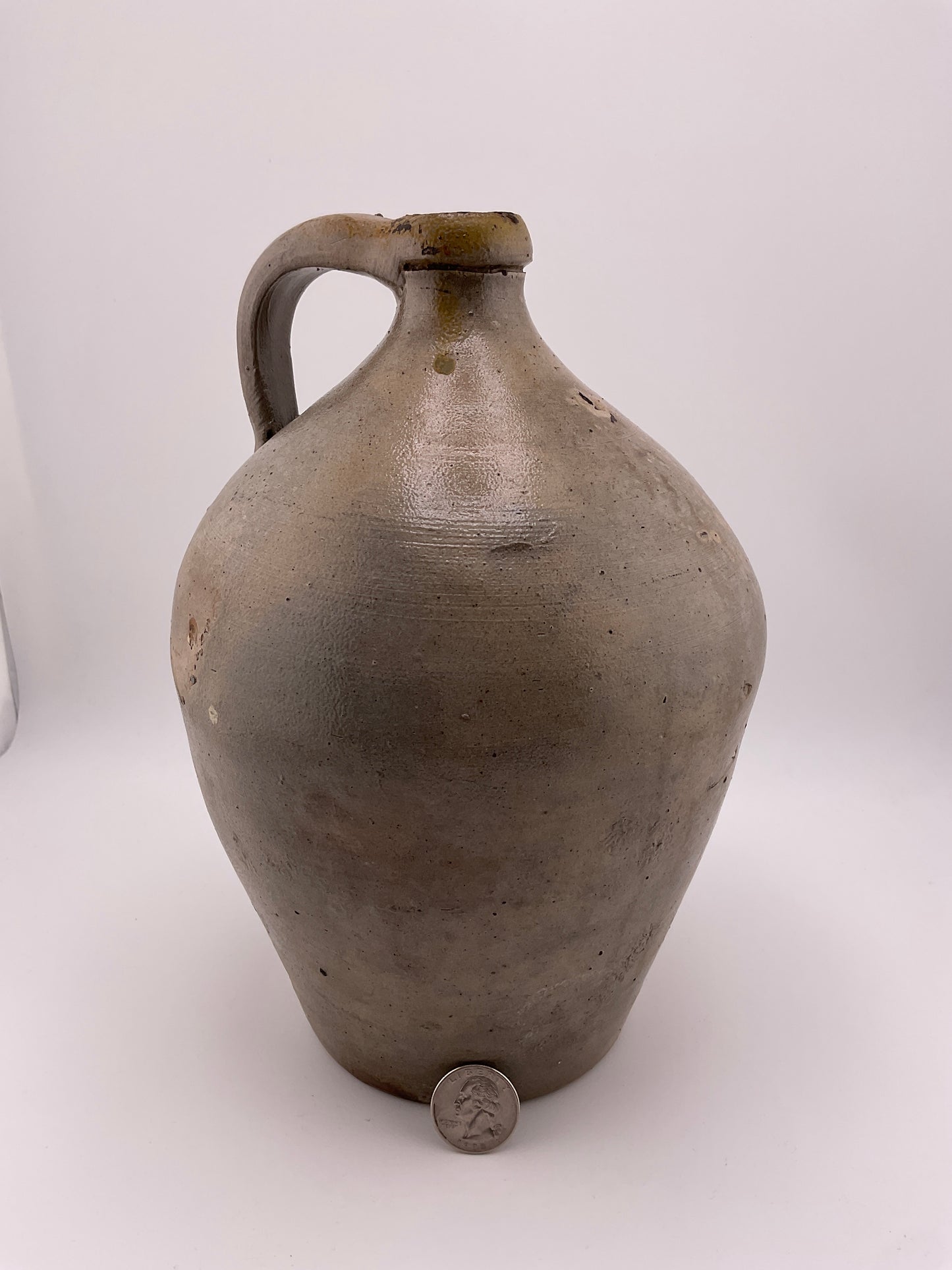 1/2 gallon ovoid salt glazed stoneware jug
