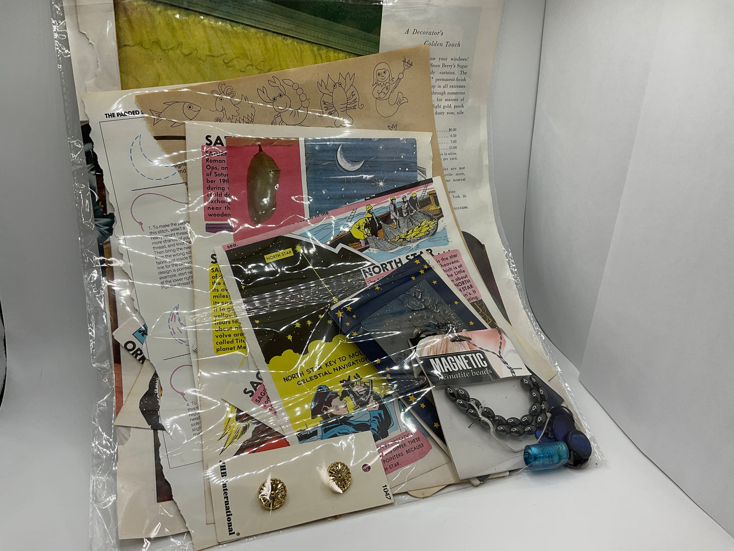 Cottonwood Curated Ephemera / Collage Art / Assemblage Kits (Mystery Pack)