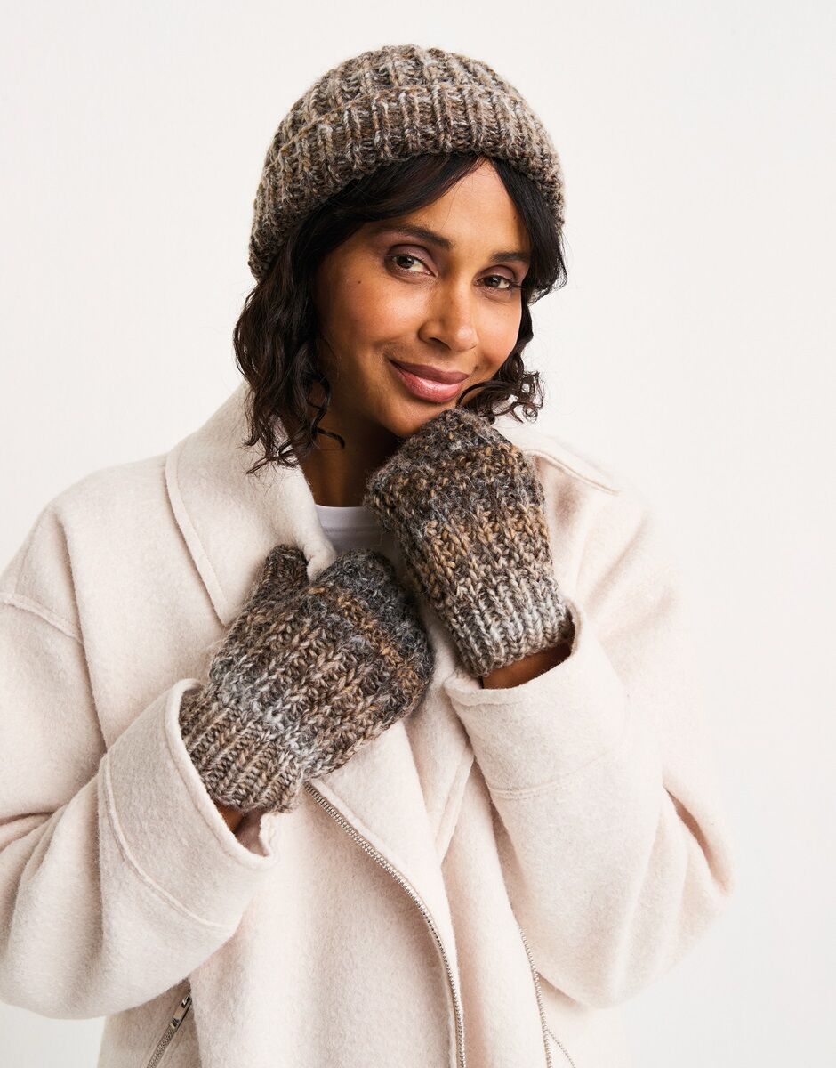 Jewelspun - Marbled Hat & Mittens Pattern