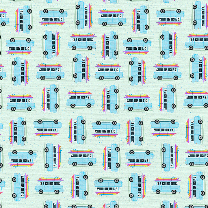 Goin Surfin Surf Van Blue