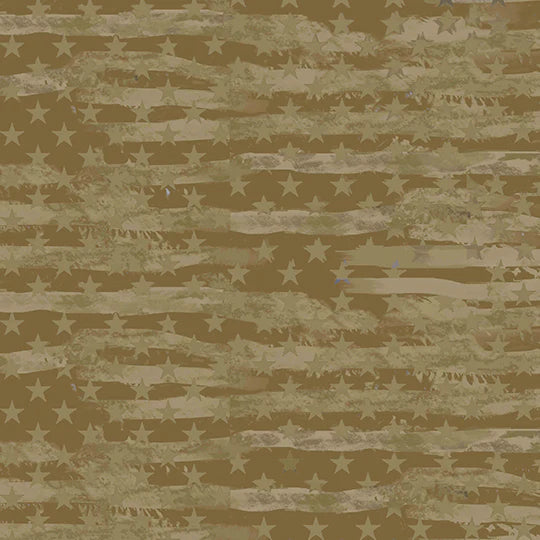 Khaki Camo Flag A/O Cotton