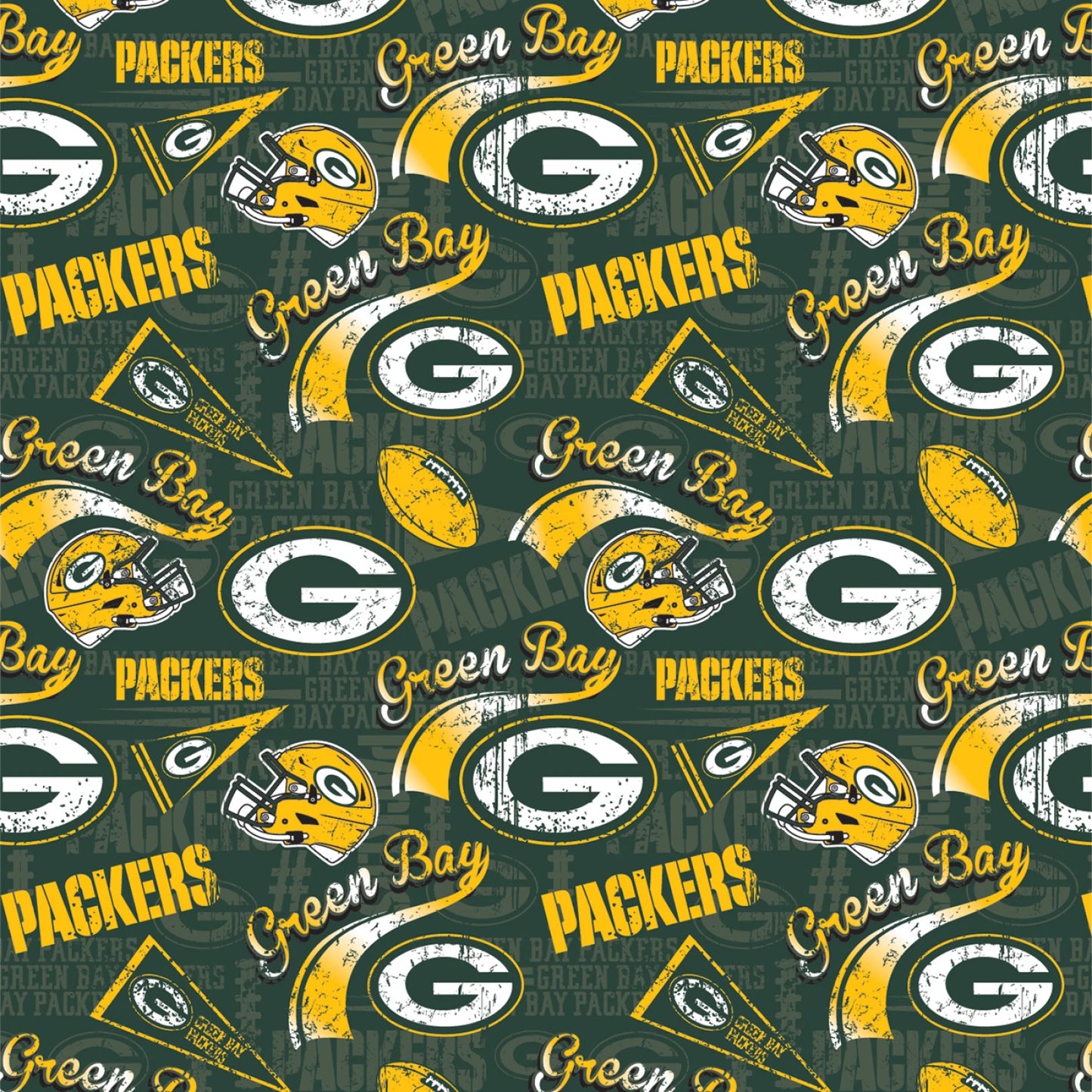 NFL Football Green Bay Packers Cotton Print