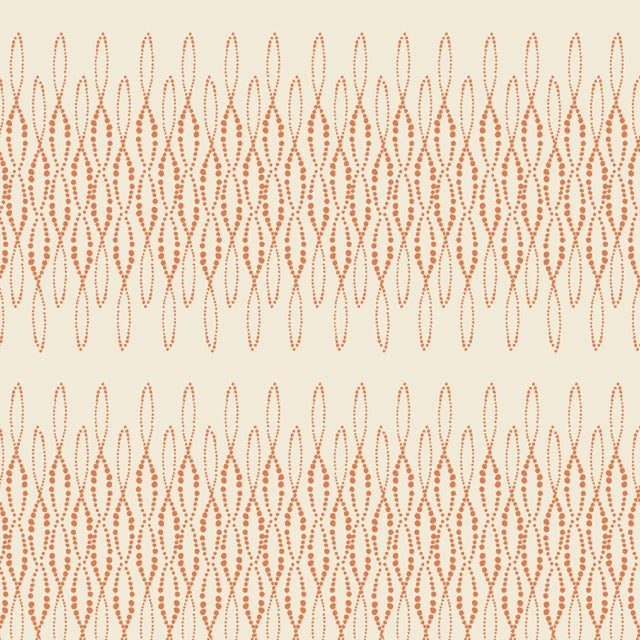 Modern Vintage:Treasure- Loopy Lace Terracott/Natural