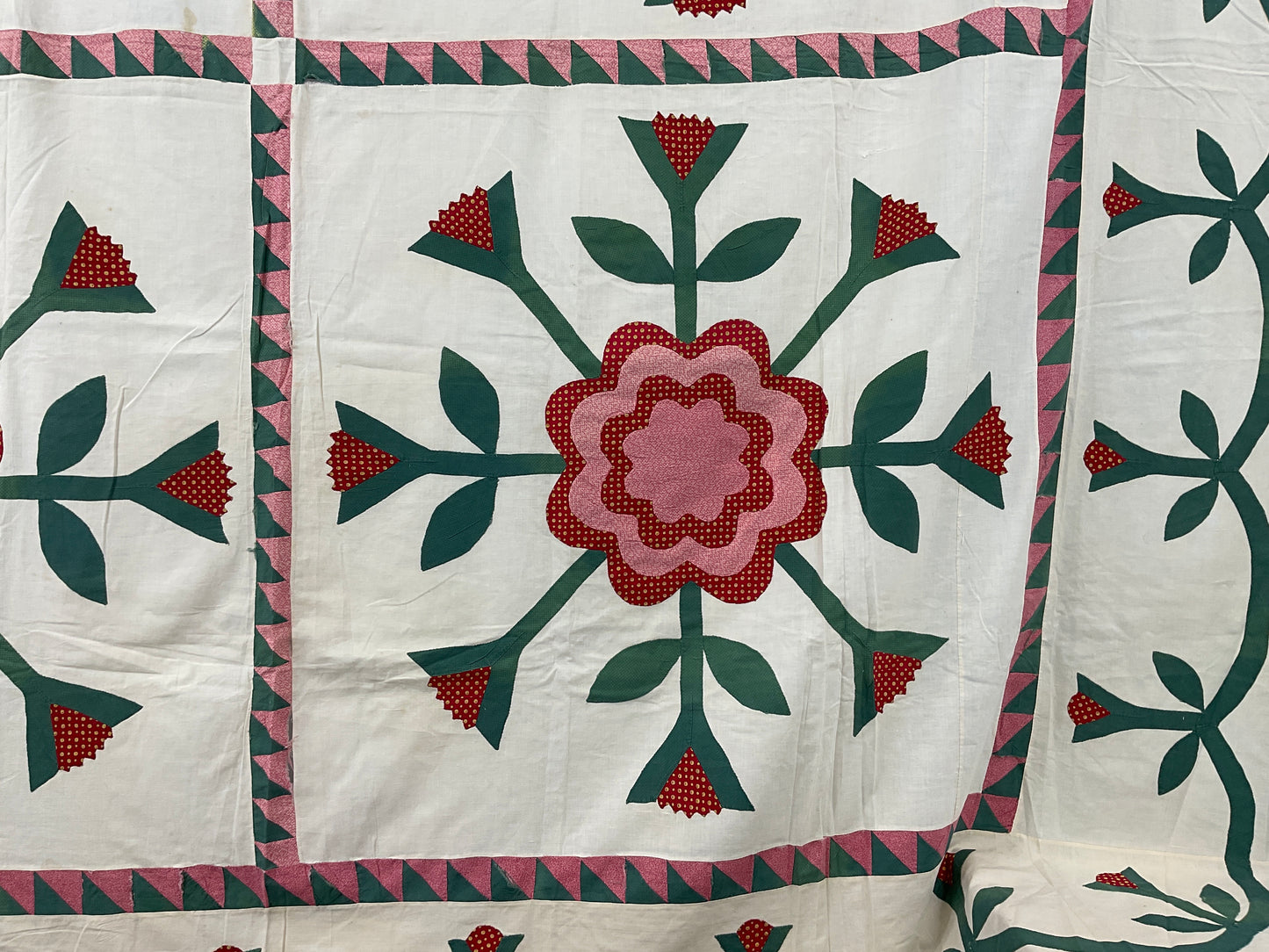 Primitive Antique Quilt Top 99”x99”