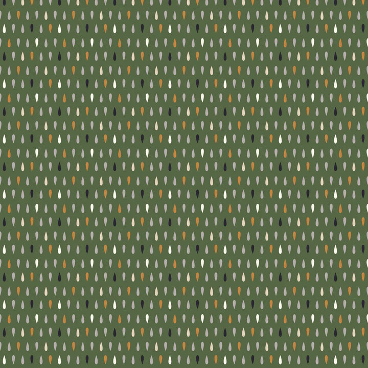 Spring Showers - Raindrops (Green)