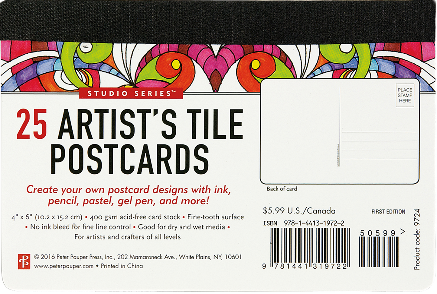 Studio Series Artist's Tiles Postcards