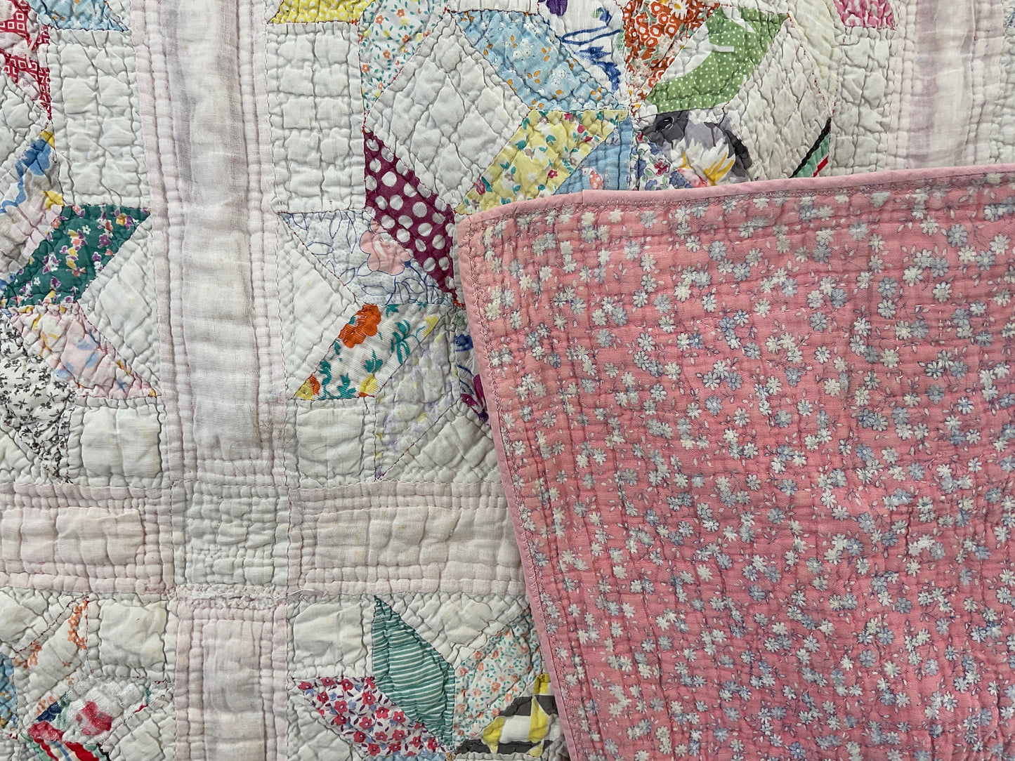 Antique Lemoyne Star 1930s quilt