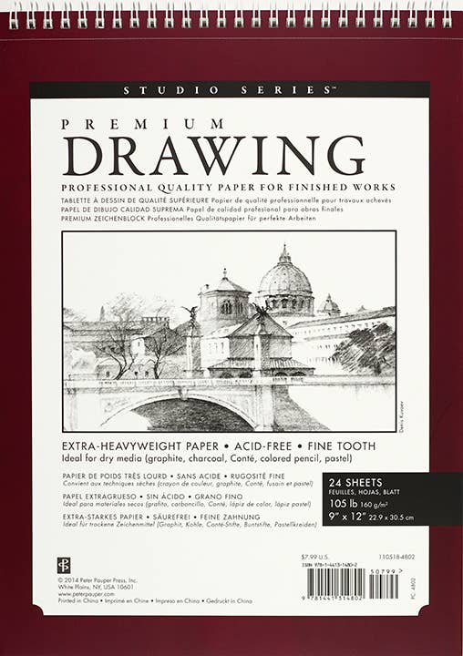 Premium Drawing Pad 9 X 12