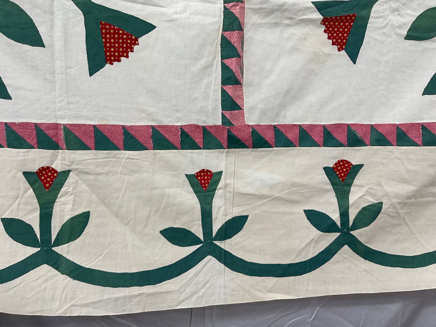 Primitive Antique Quilt Top 99”x99”
