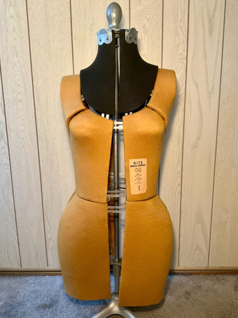 Vintage Rite Form Dress Form Cottonwood Vintage Rite Form Dress Form Cottonwood