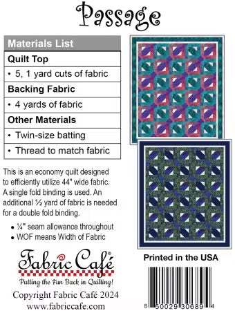 Passage: 5-yard Quilt Pattern