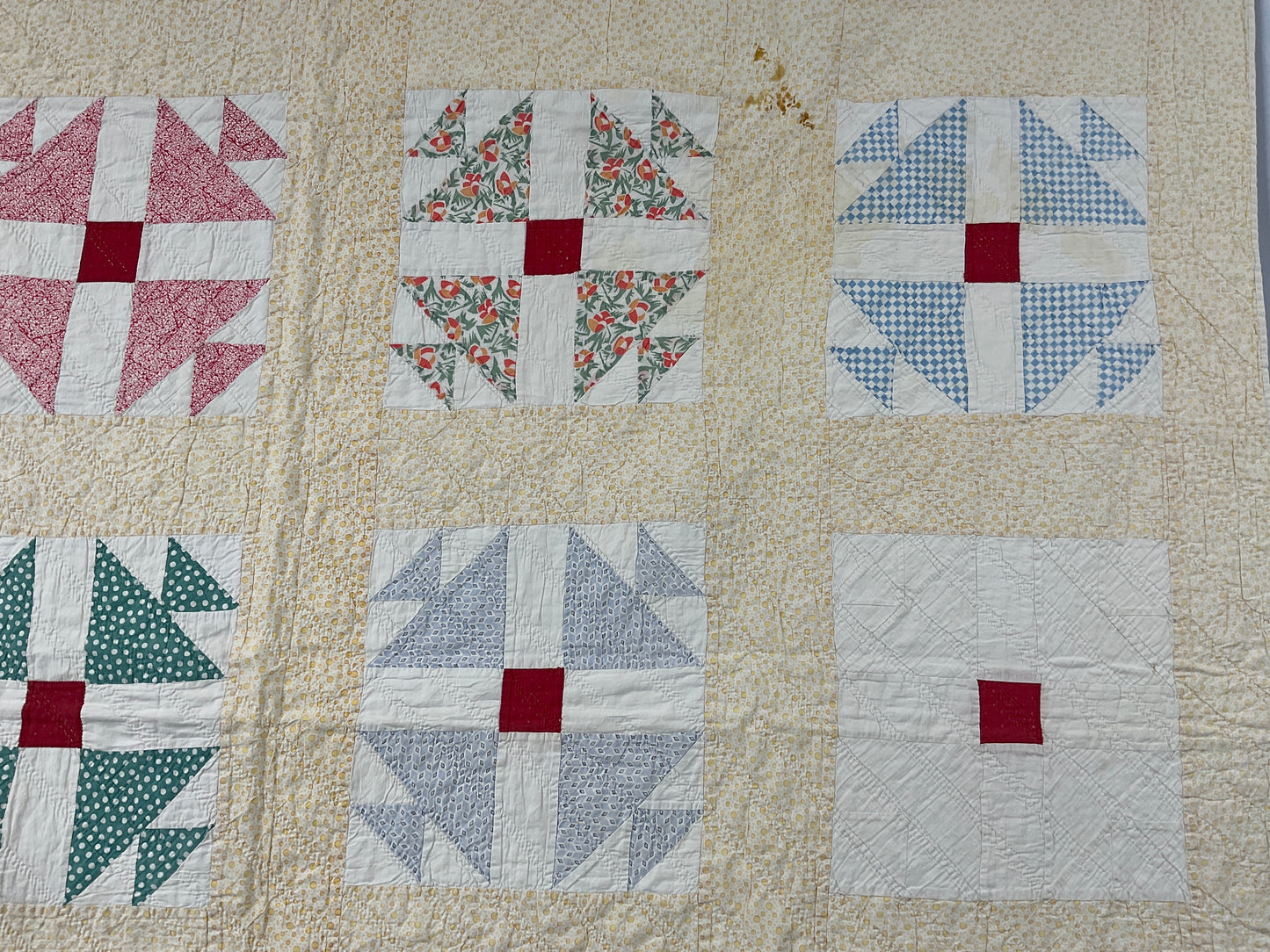 Antique Modified Shoefly Quilt
