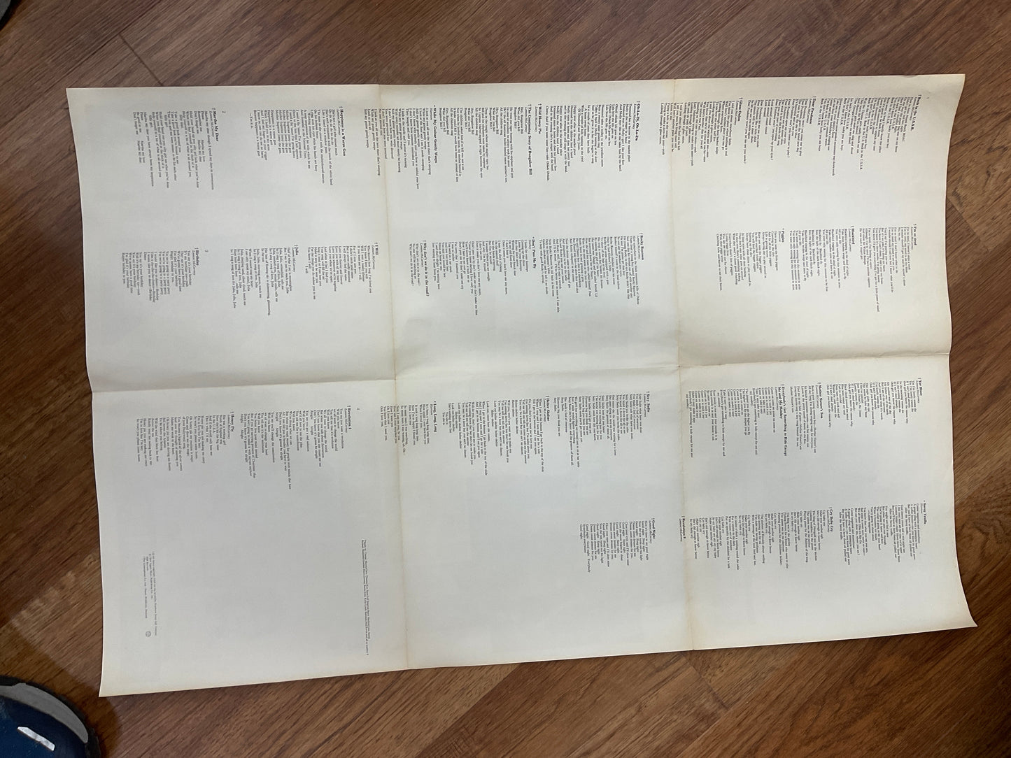 Vintage Beatles White Album poster