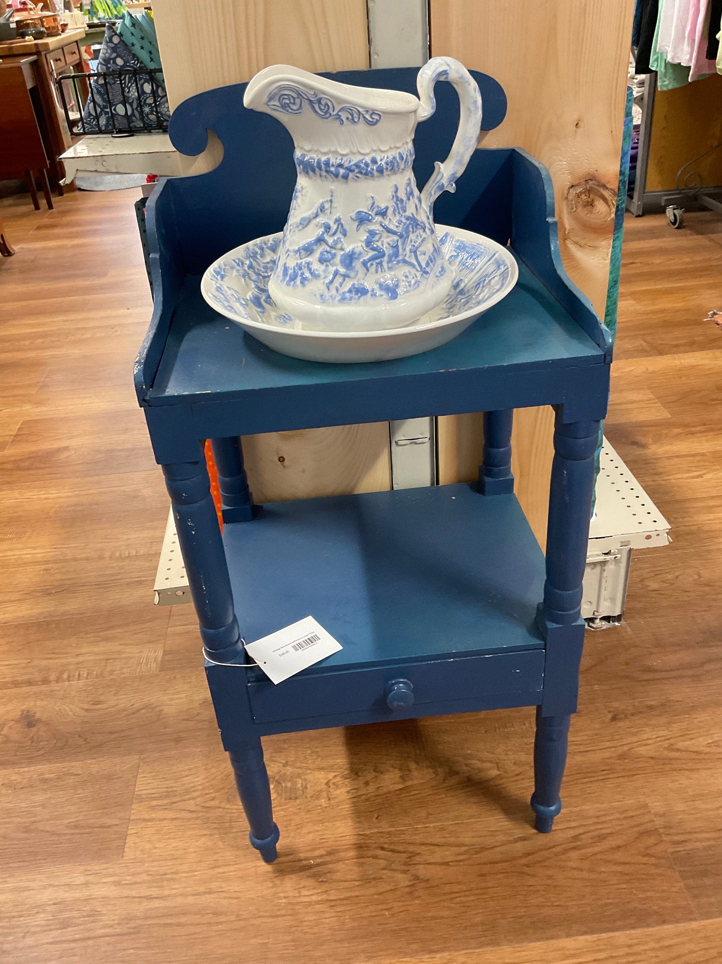 Vintage WashStand w/Pitcher & Under Plate