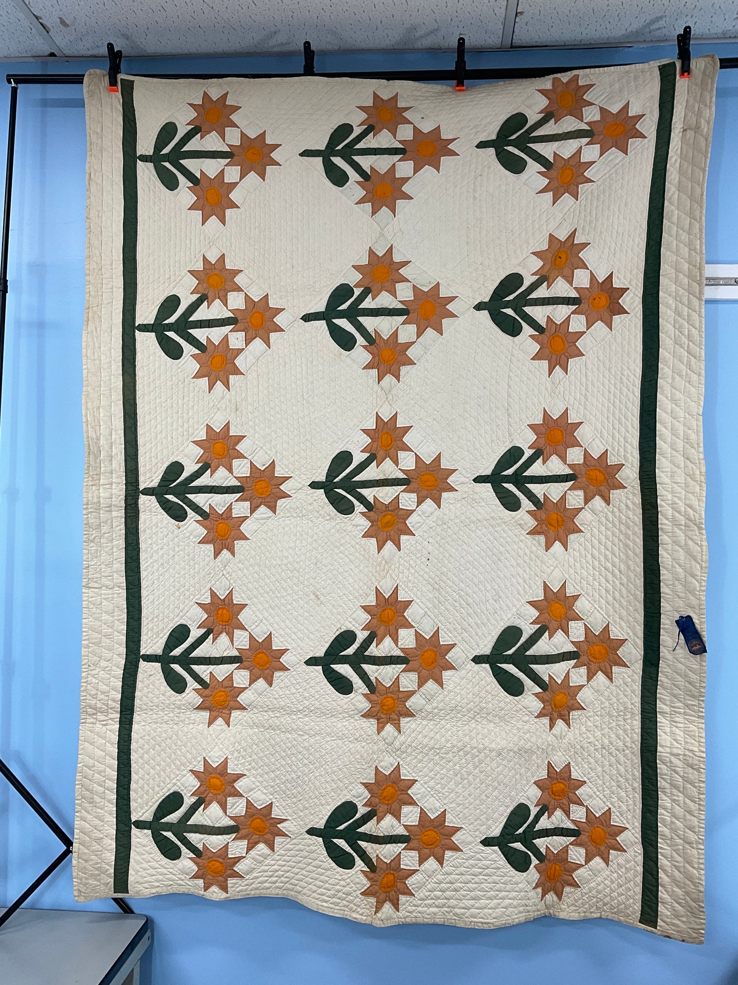 Award winning applique quilt 84” x 60”