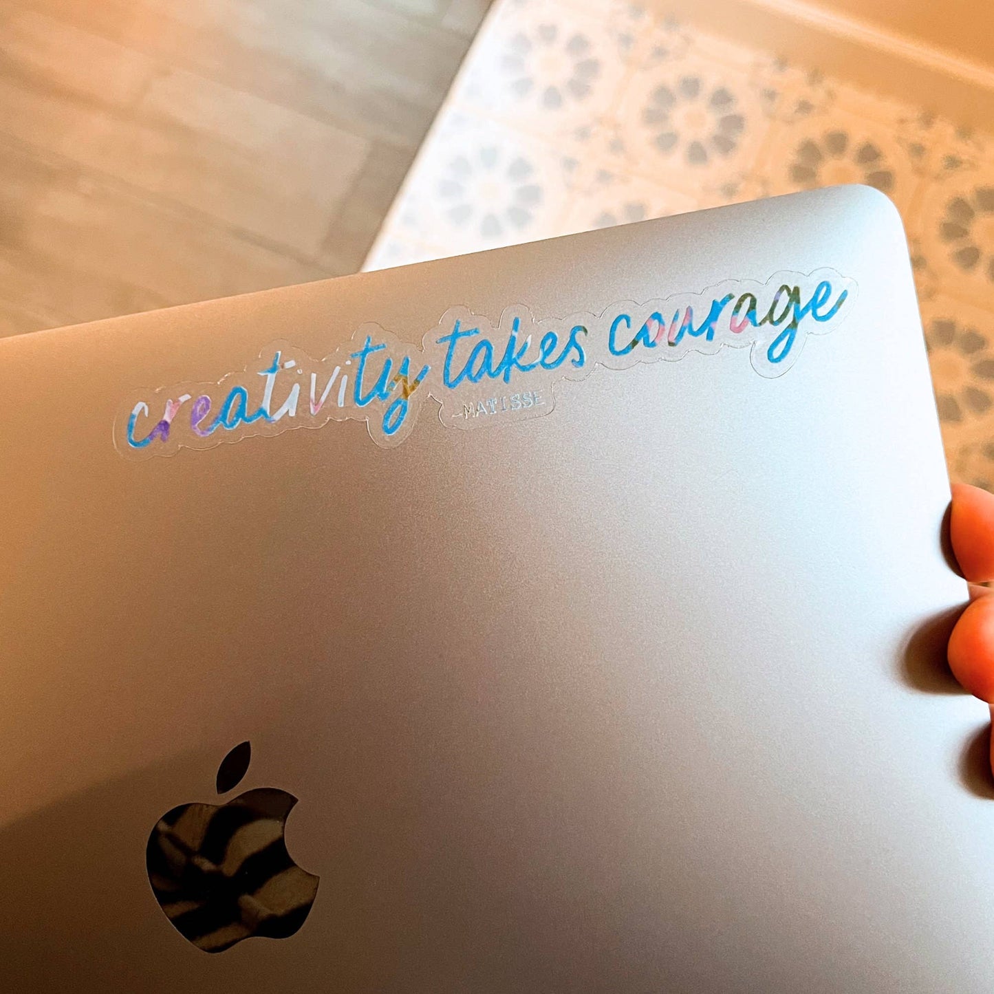 Creativity Takes Courage Vinyl Stickers, Artist Sticker