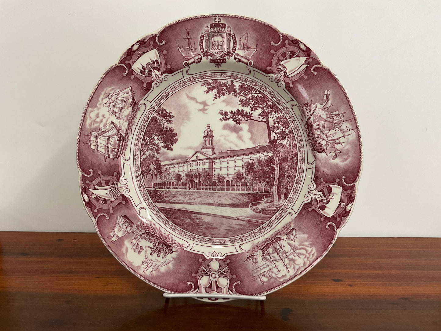 Wedgewood U.S. Naval Academy Plate-Mulberry