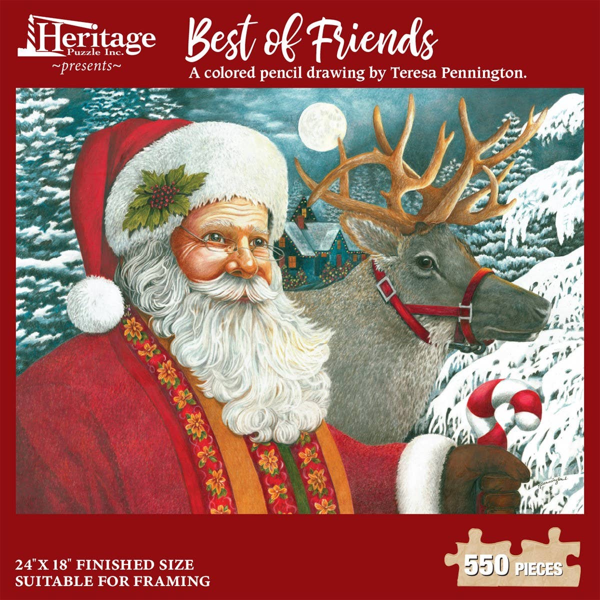 Best of Friends 550 piece Christmas puzzle