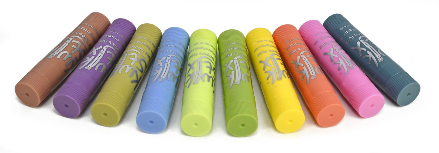 KwikStix Tempera Paint- Pastel 10 Colors TPG-680