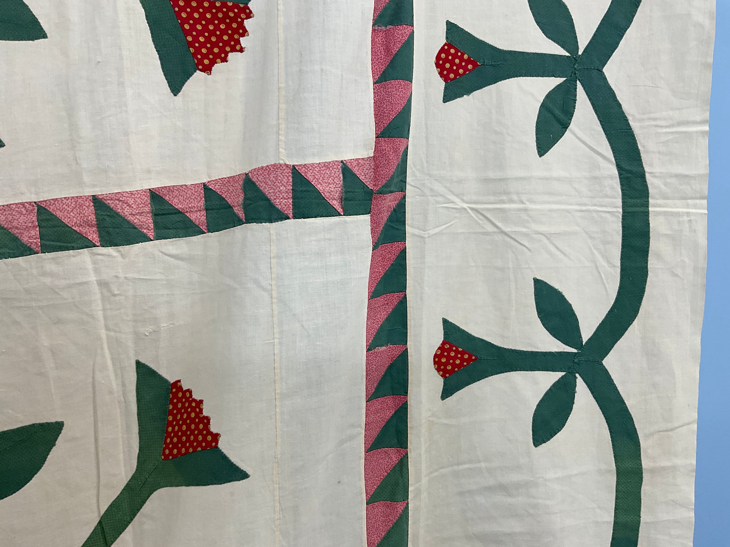 Primitive Antique Quilt Top 99”x99”