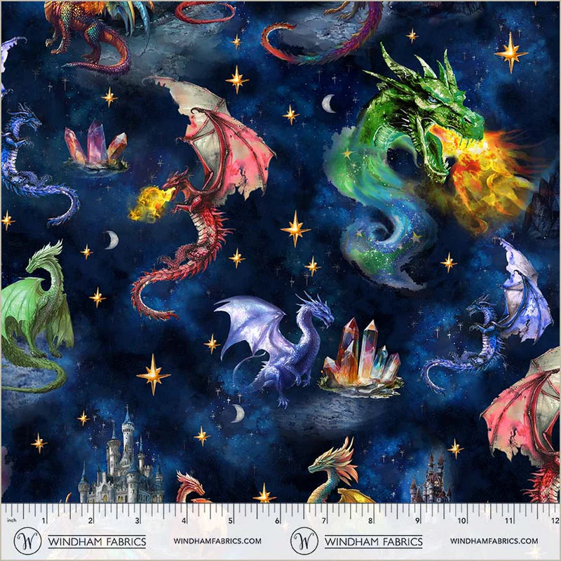 Dragon Kingdom, Mythical Adventure, Midnight, Cotton