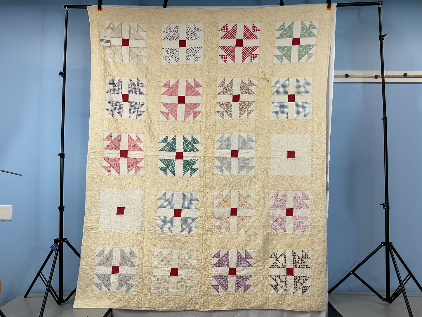 Antique Modified Shoefly Quilt
