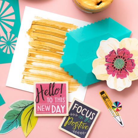 Vicki Boutin Color Kaleidoscope Silicon Art Wedge