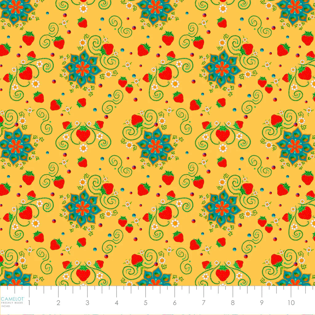 Sacred Strawberries (Yellow)