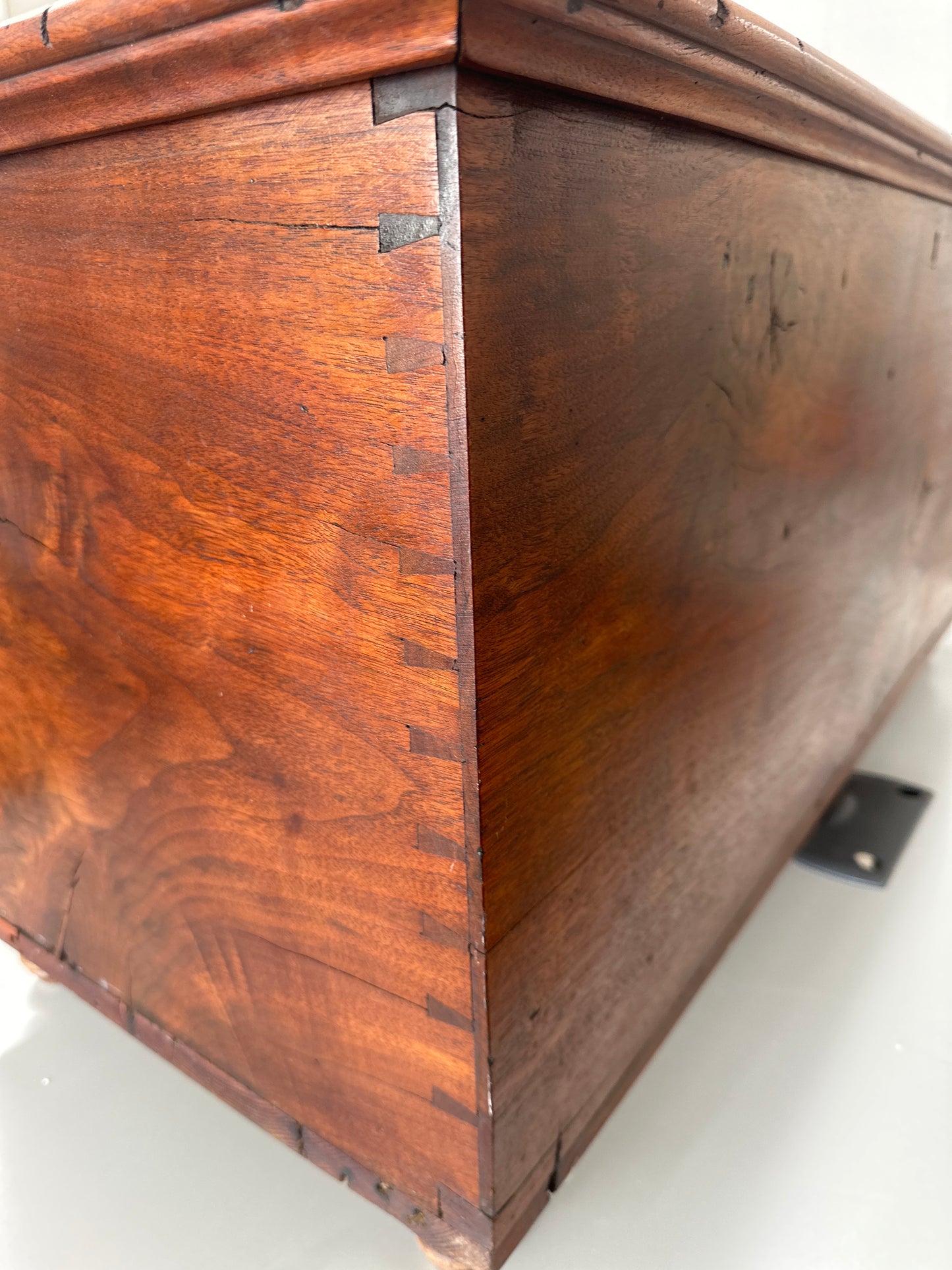 Antique walnut dovetail chest