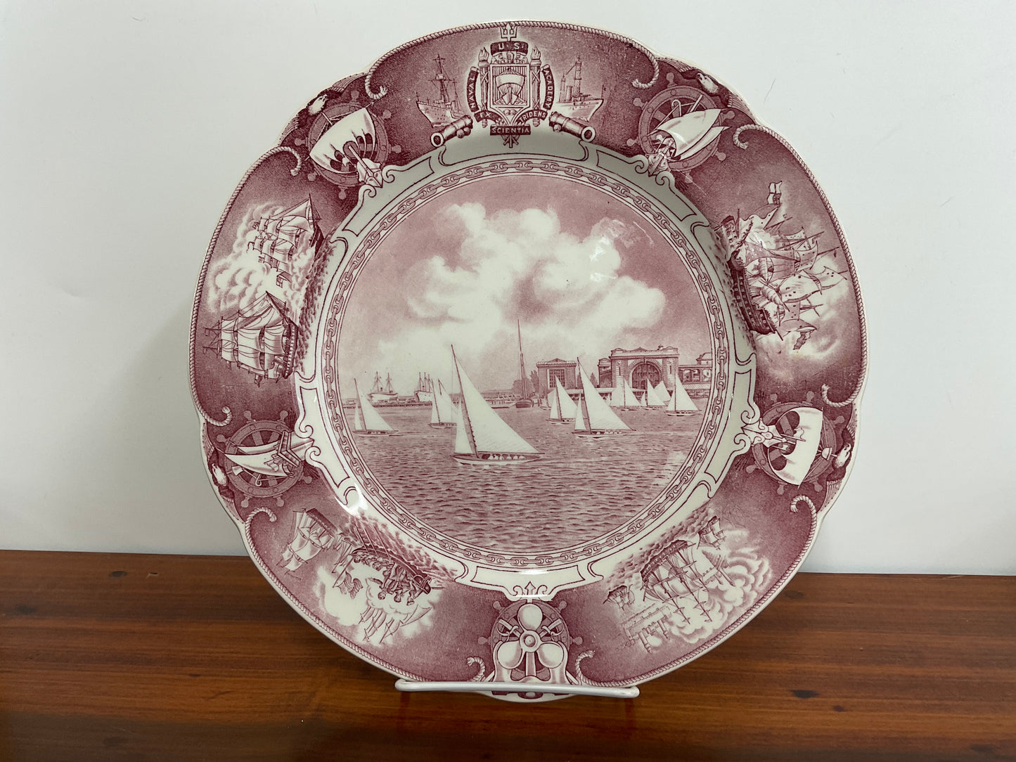 Wedgewood U.S. Naval Academy Plate-Mulberry