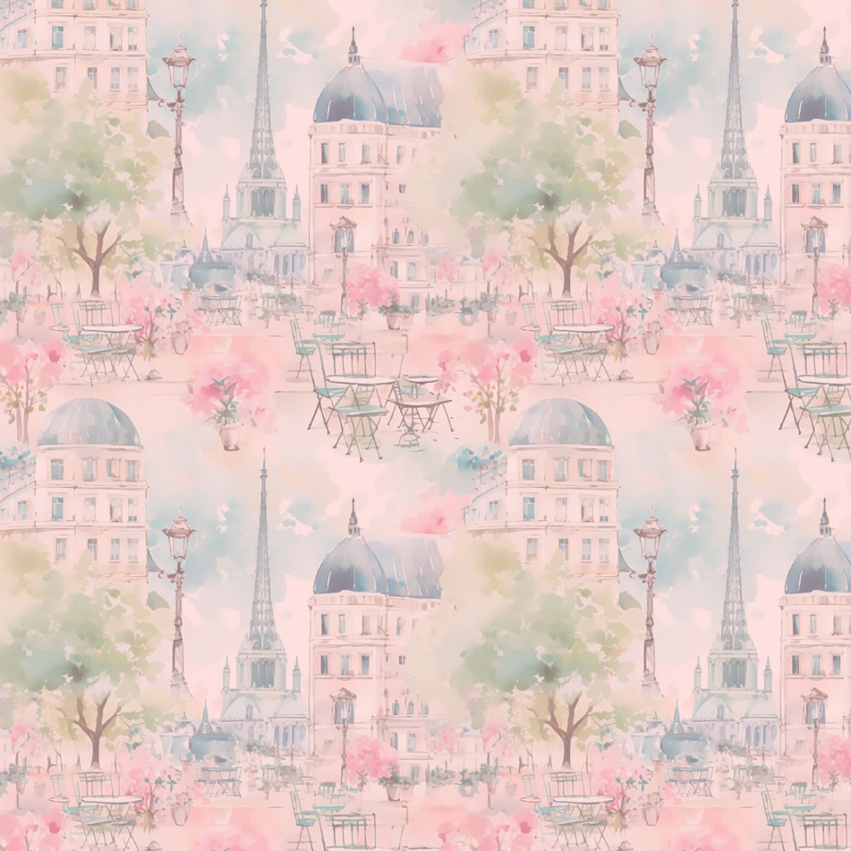 Paris En Vogue - Pink - En Vogue by Camelot Fabrics