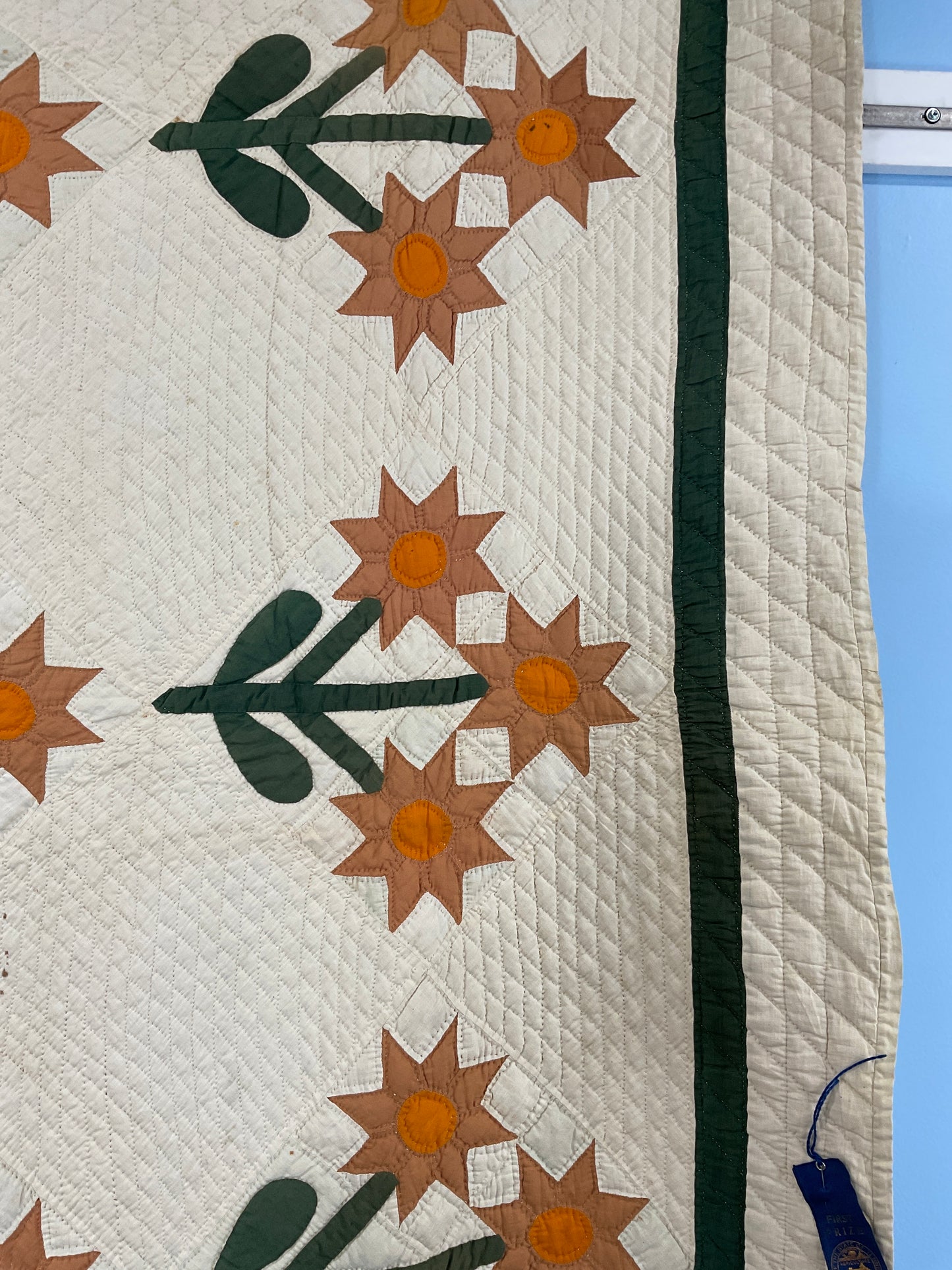 Award winning applique quilt 84” x 60”