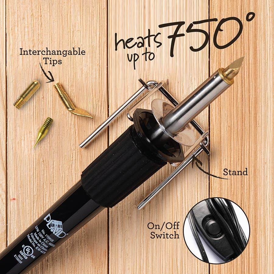 Plaid Decorative Wood Burning Tool (8 pcs)