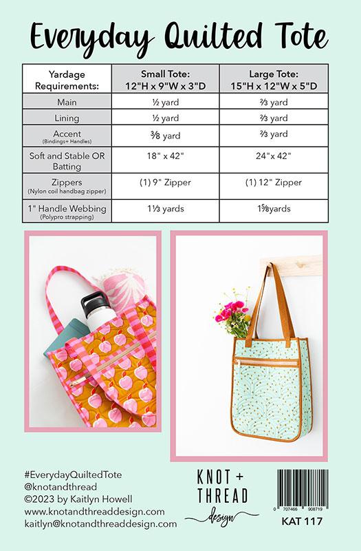 Everday Quilted Tote