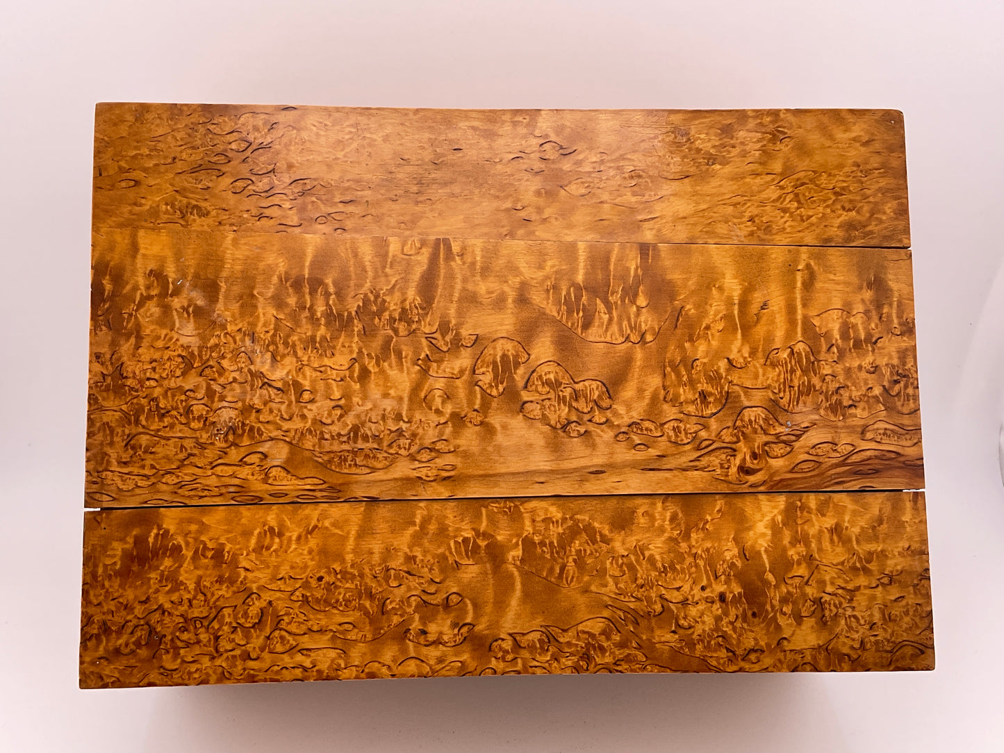 Vintage curly maple document box