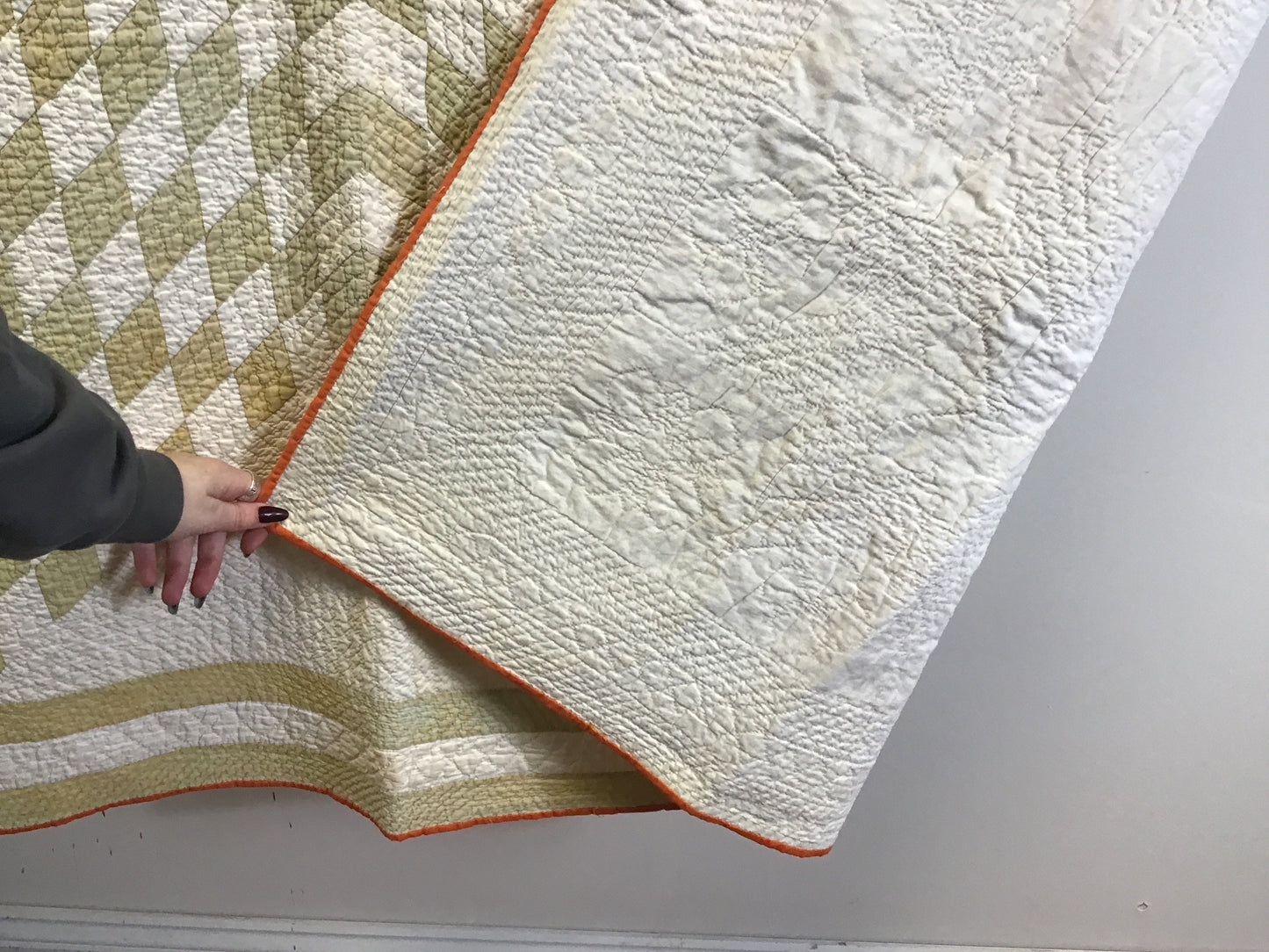 Antique Faded Star Quilt 67”x67”