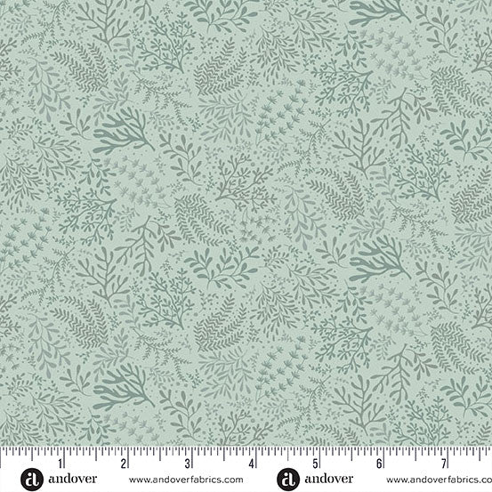 Driftwood by Makower UK Seagrass Green