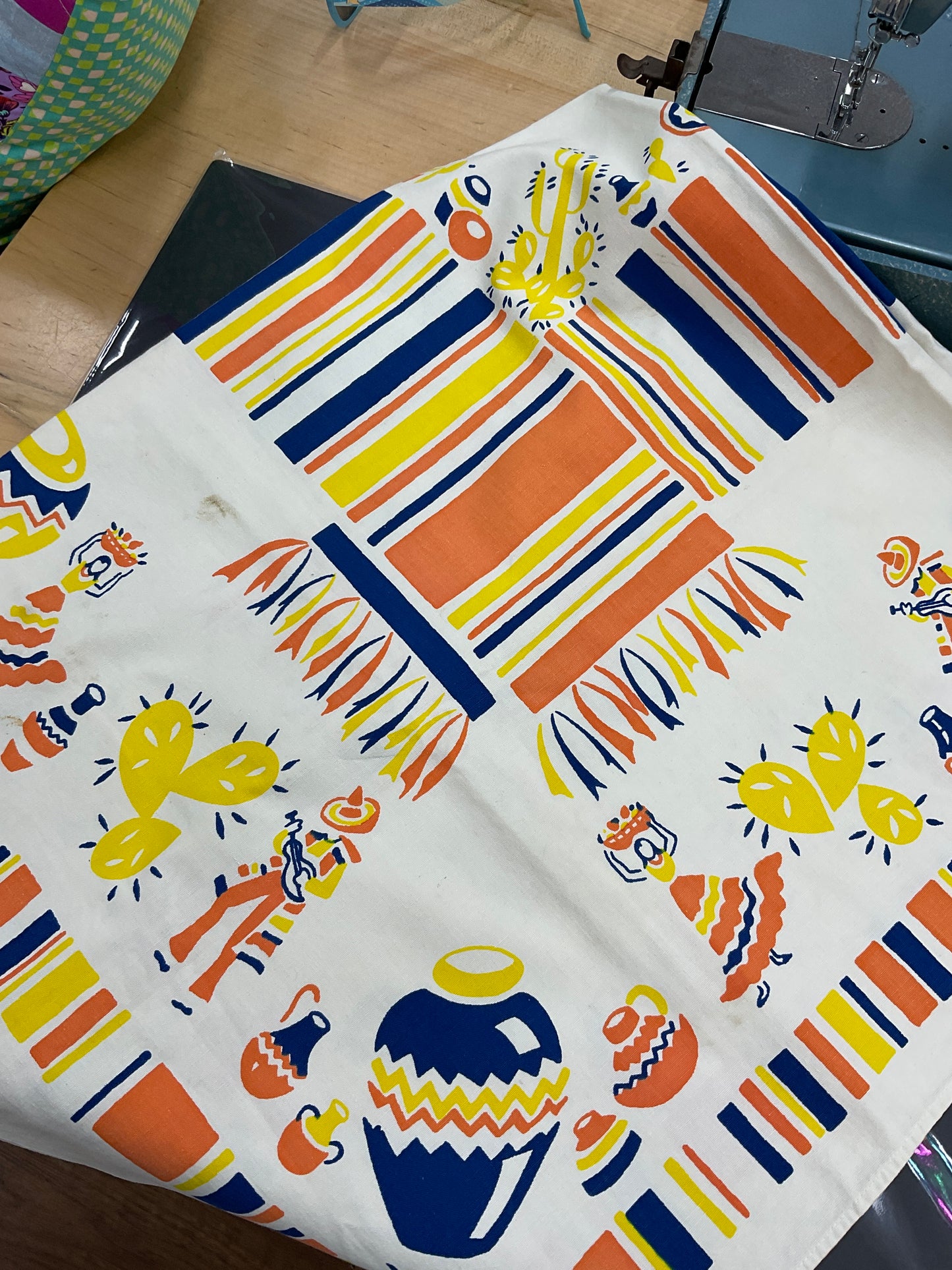 Vintage table cloth 42” x 42”