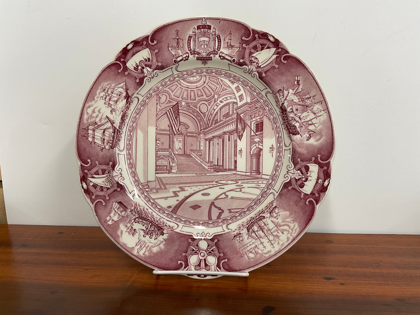 Wedgewood U.S. Naval Academy Plate-Mulberry