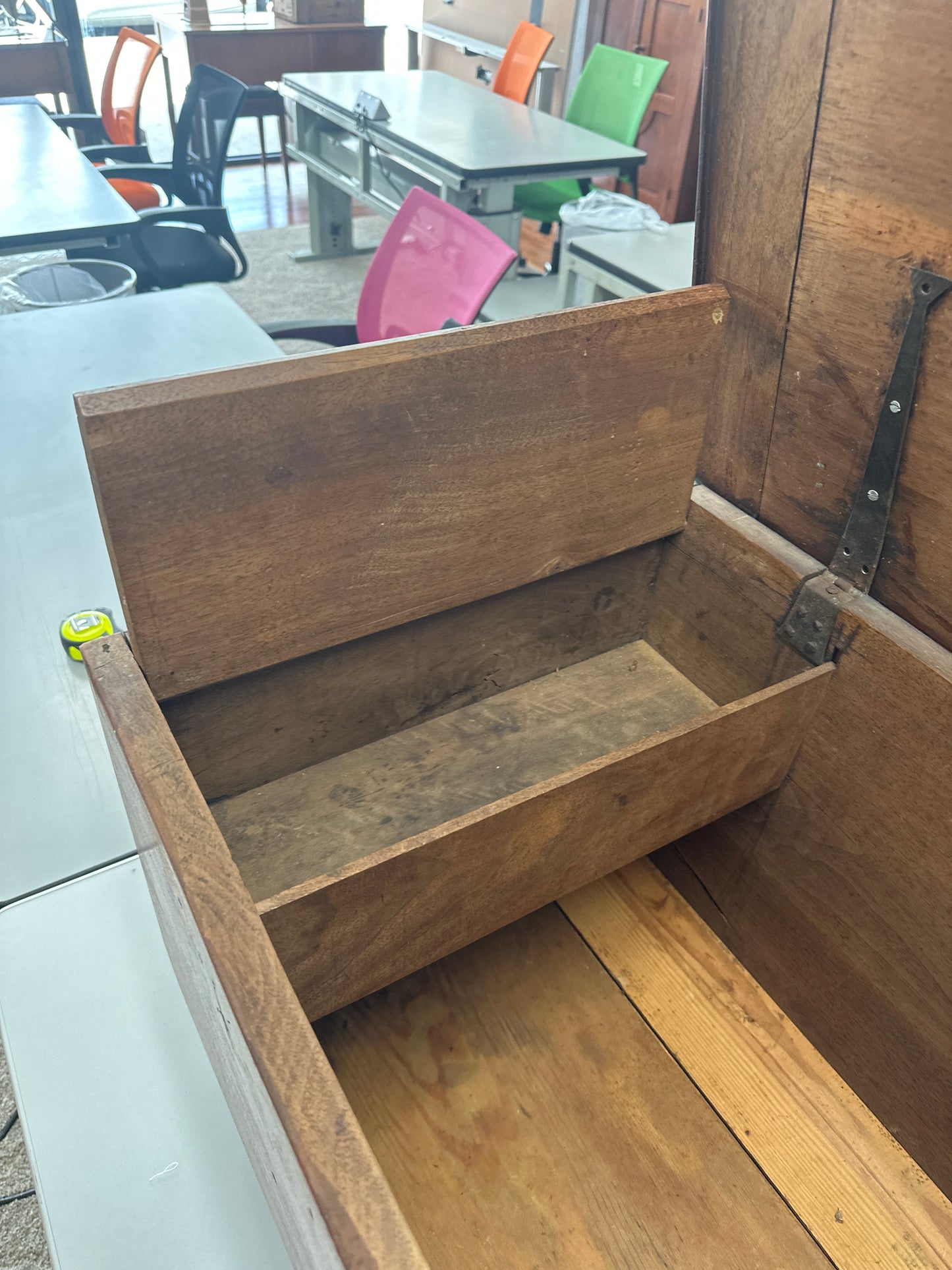Antique walnut dovetail chest