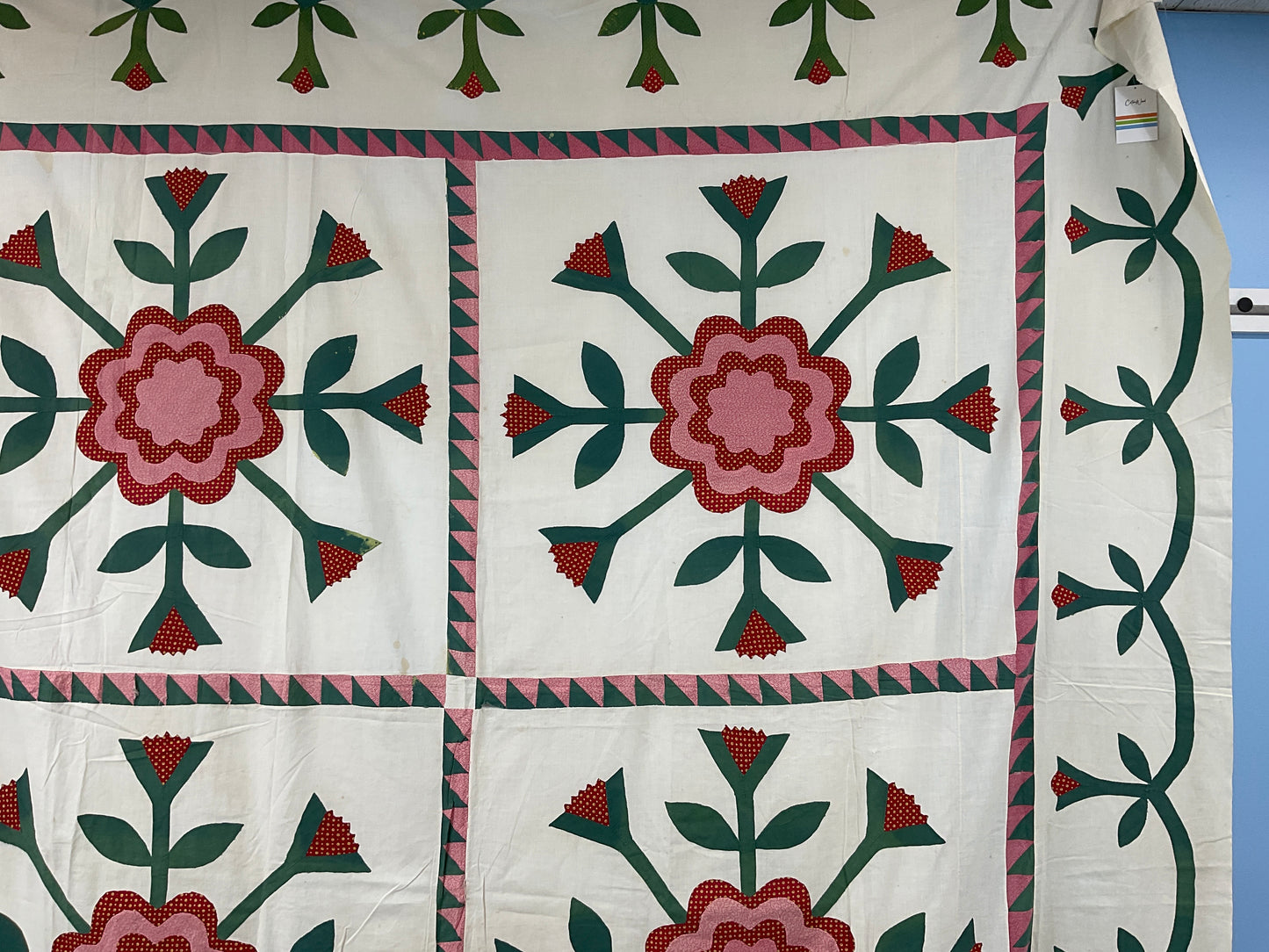 Primitive Antique Quilt Top 99”x99”
