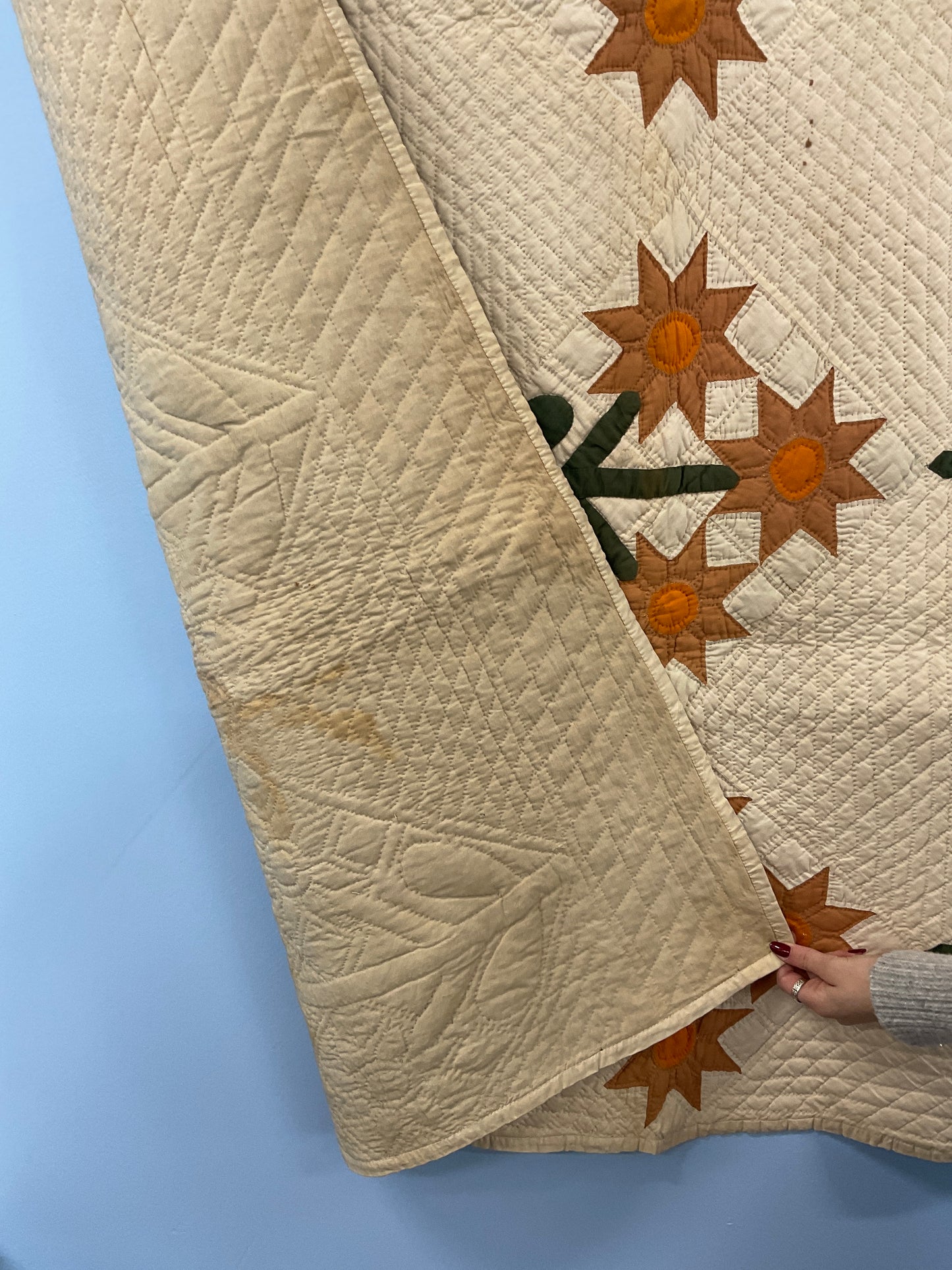 Award winning applique quilt 84” x 60”