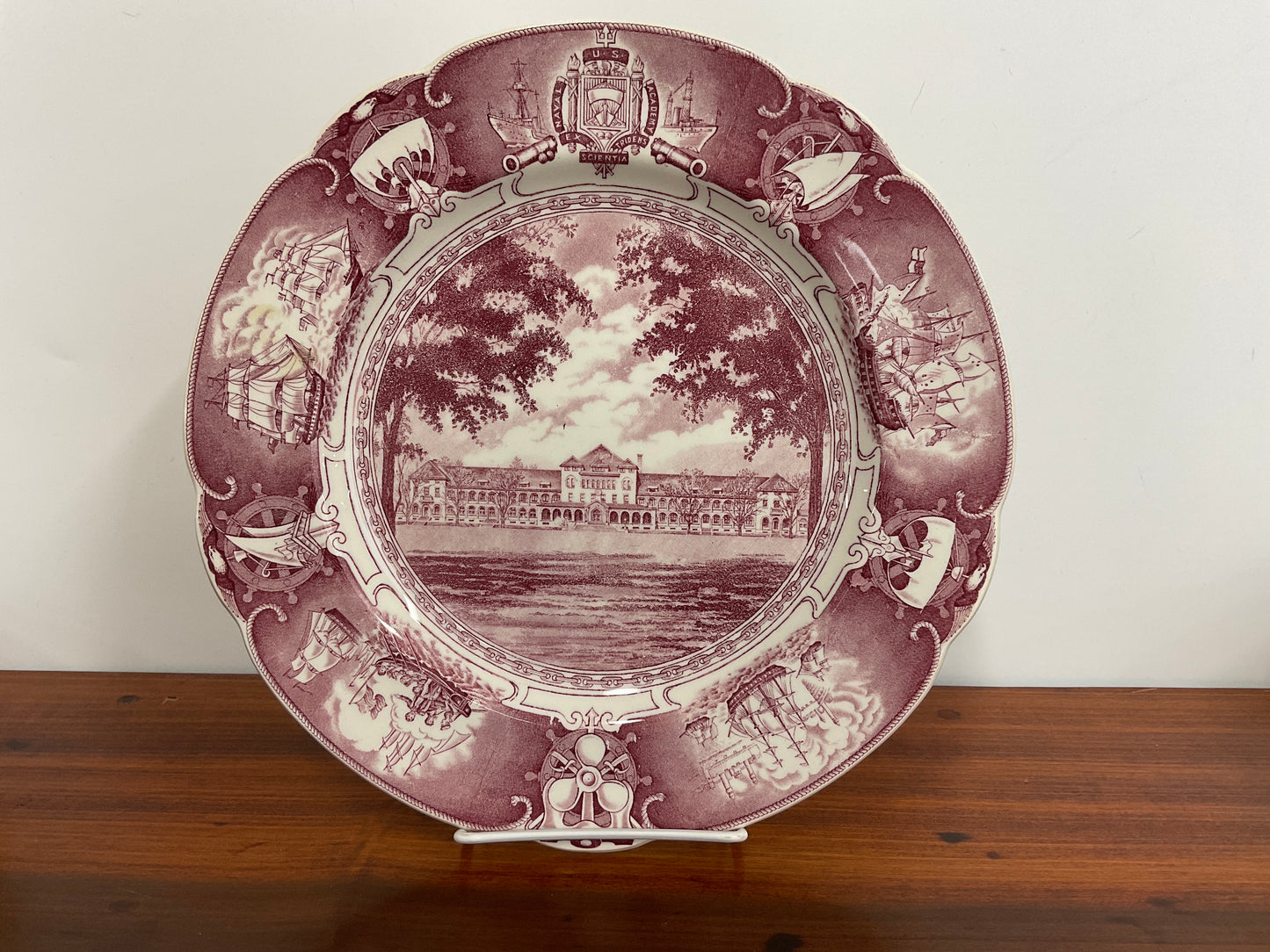 Wedgewood U.S. Naval Academy Plate-Mulberry