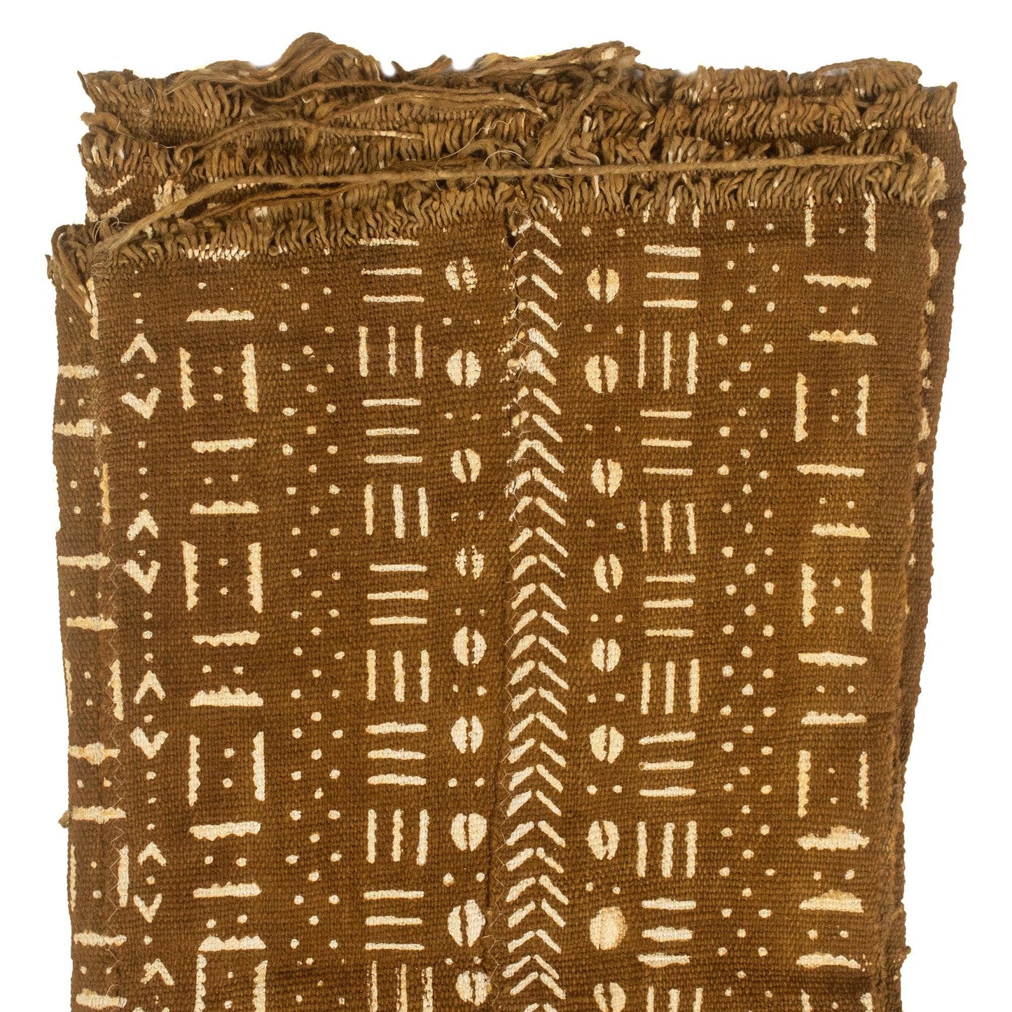 Caramel Brown Bogolan Mali Mud Cloth (Bamako Design)