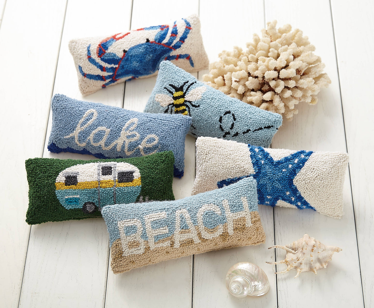 Blue Crab Hook Pillow