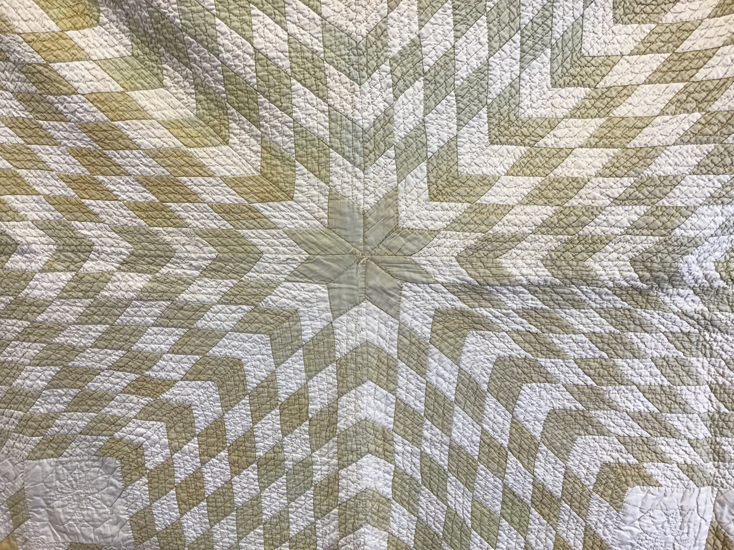 Antique Faded Star Quilt 67”x67”